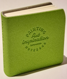 Mini Vierkante Aquarel Schetsboek - Limegroen