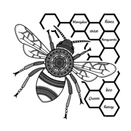 Honeybee - Clingstamp