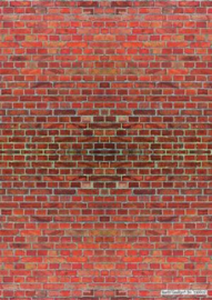 Bakstenen donkerrood