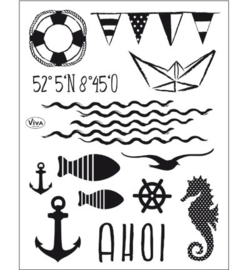 Ahoy - Clearstamp A5