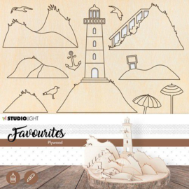 Lighthouse - Plywood Favourites Wooden Scenery/Hout