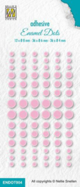 Enamel dots - Baby Roze