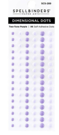 Dimensional Two Tone Purple - Enamel Dots