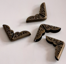 Metalen Hoekjes mini - Brons