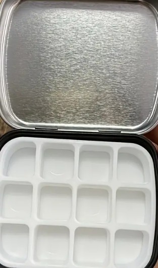 Lege Aquarelverfdoos Zwart
