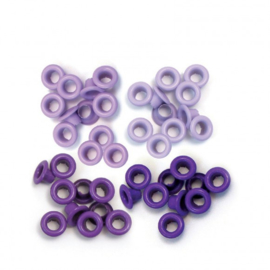 4x Purple - Eyelets 60 pcs