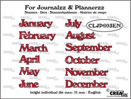 Journalzz & Pl Dies - Months EN - Stans
