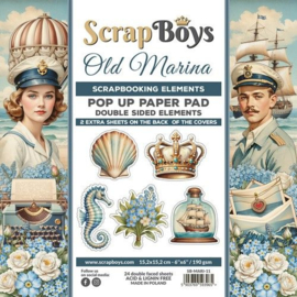 Scrap Boys - POP UP Paper Pad - Old Marina