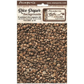 Coffee and Chocolate Backgrounds - Rijstpapier