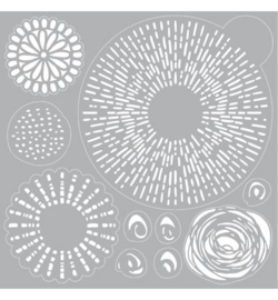 Gel Line & Dots - Mask Stencil