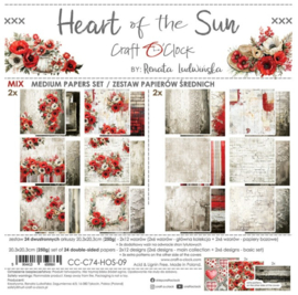 Heart of the Sun 8x8 Inch Medium Papers Set