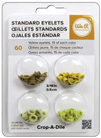 4x Yellow  - Eyelets 60 pcs