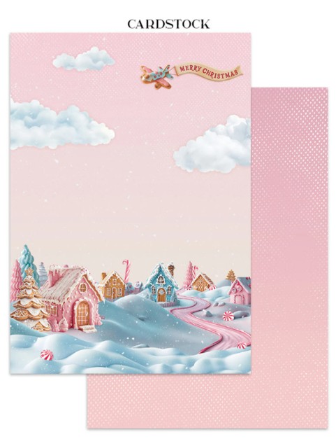 Candy Christmas - Junk Journal Stickers, Backgrounds, Cut-Outs
