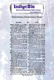 Halloween Dictionary - Clingstamp A6