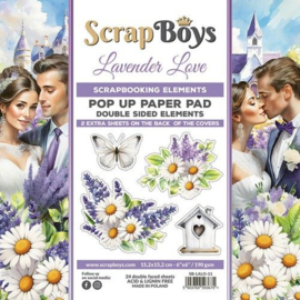 Scrap Boys - Lavender Love - POP UP Paper Pad