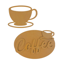 Coffee and Chocolate - Cup and Plate