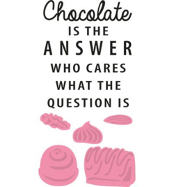 Chocolate is the answer - Stans