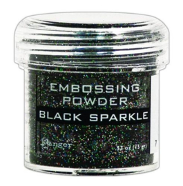 Embossing poeder -  Black Sparkle