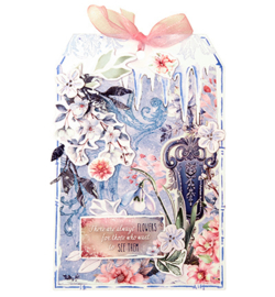 Designer Paper Pad Backgrounds Frozen Flowers nr.267