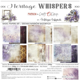 Heritage Whispers 8x8 Inch Basic Papers Set