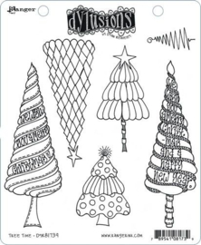 Christmas Tree Time - Dylusions Clingstamp