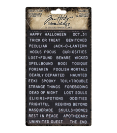 Tim Holtz Halloween - Label Stickers