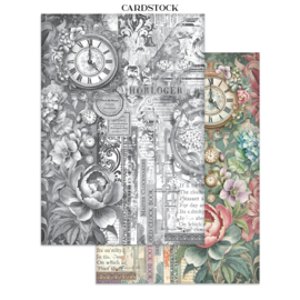 Gardens of Time - Junk Journal Stickers, Backgrounds, Cut-Outs