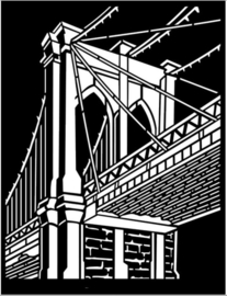 Sir Vagabond Aviator Brooklyn Bridge - Thick Stencil