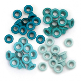 4x Aqua - Eyelets 60 pcs