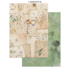Flowers and Poems - Junk Journal Stickers, Backgrounds, Cut-Outs