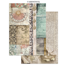 Gardens of Time - Junk Journal Backgrounds & Cut-Outs
