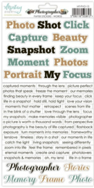 Photographer - Stickers Words