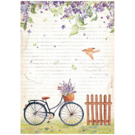 Create Happiness Welcome Home Bicycle - Rijstpapier