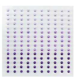 Adhesive half pearls 3 tinten paars