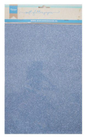 Soft Glitter Blue - Glitter Karton