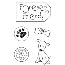 Forever Friends - Clingstamp 7x11 cm