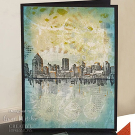 Cityscape Reflections - Clingstamp