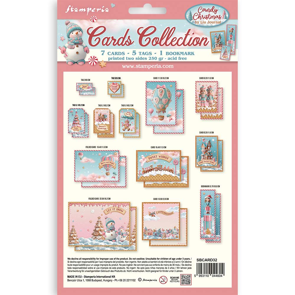Cards Collection Candy Christmas