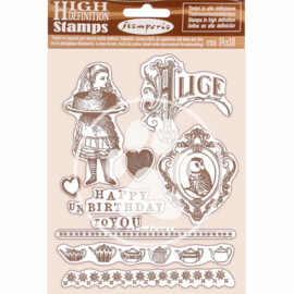 Alice Happy (un)Birthday - Clingstamp 14x18 cm