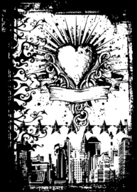 Urban Tattoo - Components Cling Mount Collage Stamp