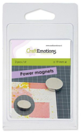 2 Power Magnets for Magnetic Media Mat