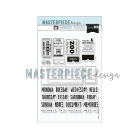 Masterpiece Memory Planner Stempelset - Weekly Tickets