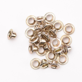 Metallic Platinum- Eyelets 25 pcs