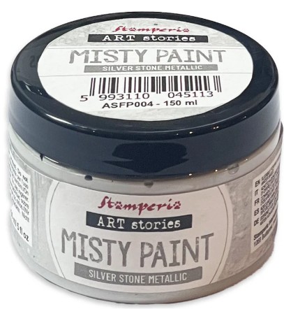 Art Stories Misty Paint Metallic Antiquing Silver Stone