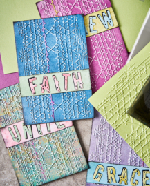 Grid Graph - Multi-Level Embossing Folder