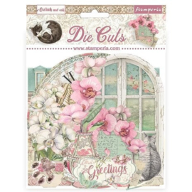 Orchids and Cats Die Cuts