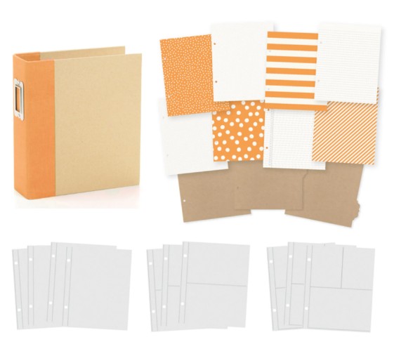Simple Stories Sn@p! Designer Binder - Orange