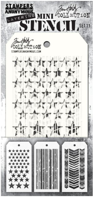 Tim Holtz Layering Mini Stencil - Set #11