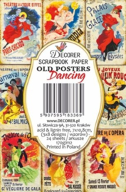 Decorer mini Paper Pack - Old Posters Dancing