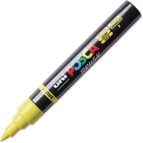 Uni Posca Brushmarker Geel